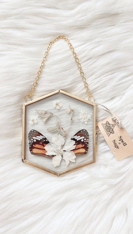 Cacia Butterfly Floral Frame <3.25x3.75in>