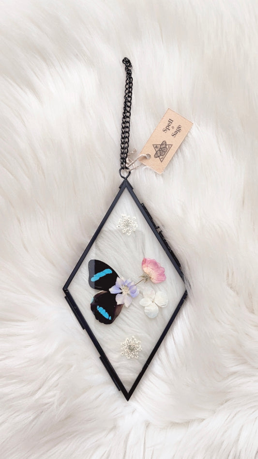 Carly Butterfly Floral Frame <4x6.75in>