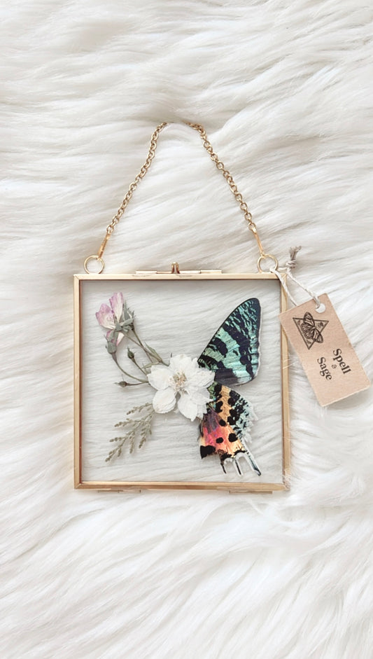 Charmaine Moth Floral Frame <4x4in>