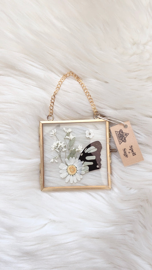 Cora Butterfly Floral Frame <3x3in>