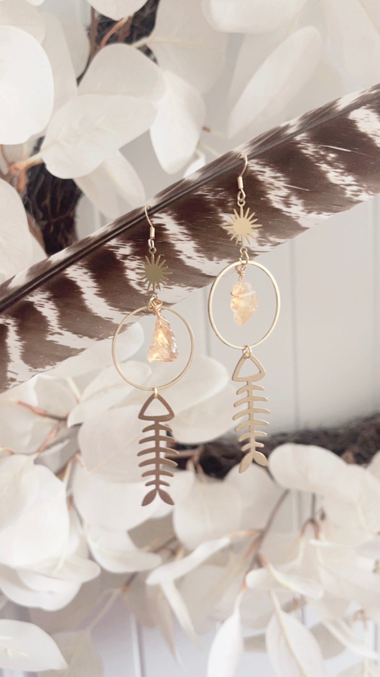 Cora Brass Earrings