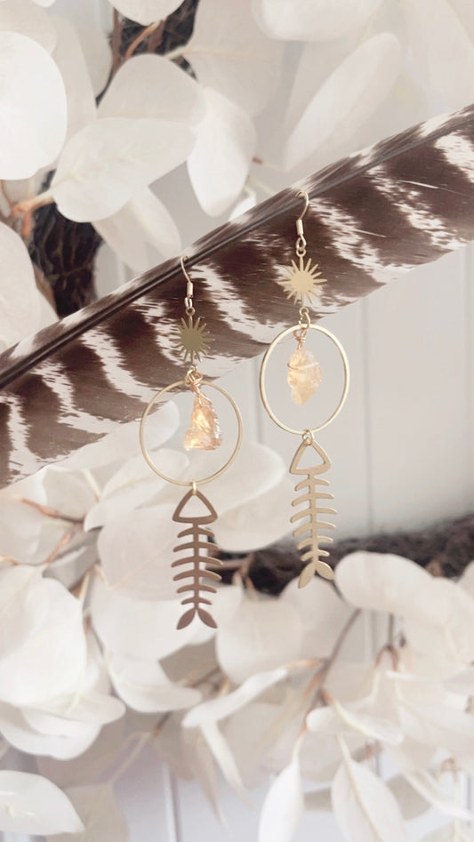 Cora Brass Earrings