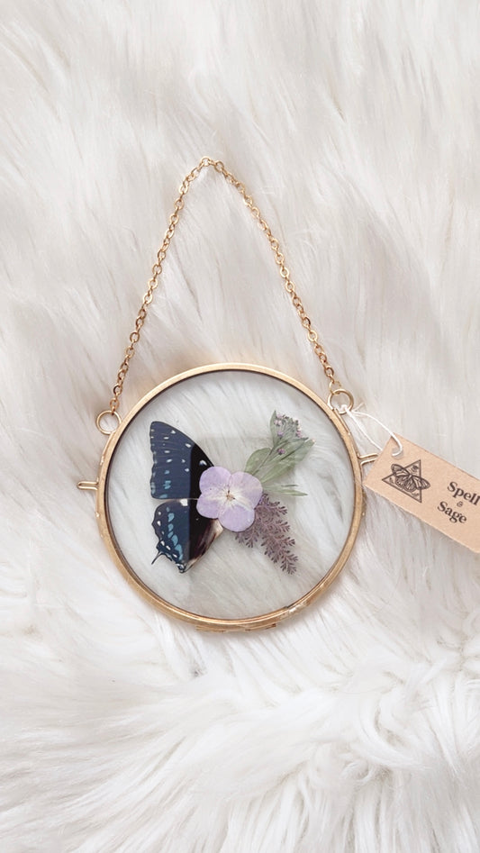 Eliza Butterfly Floral Frame <4in>