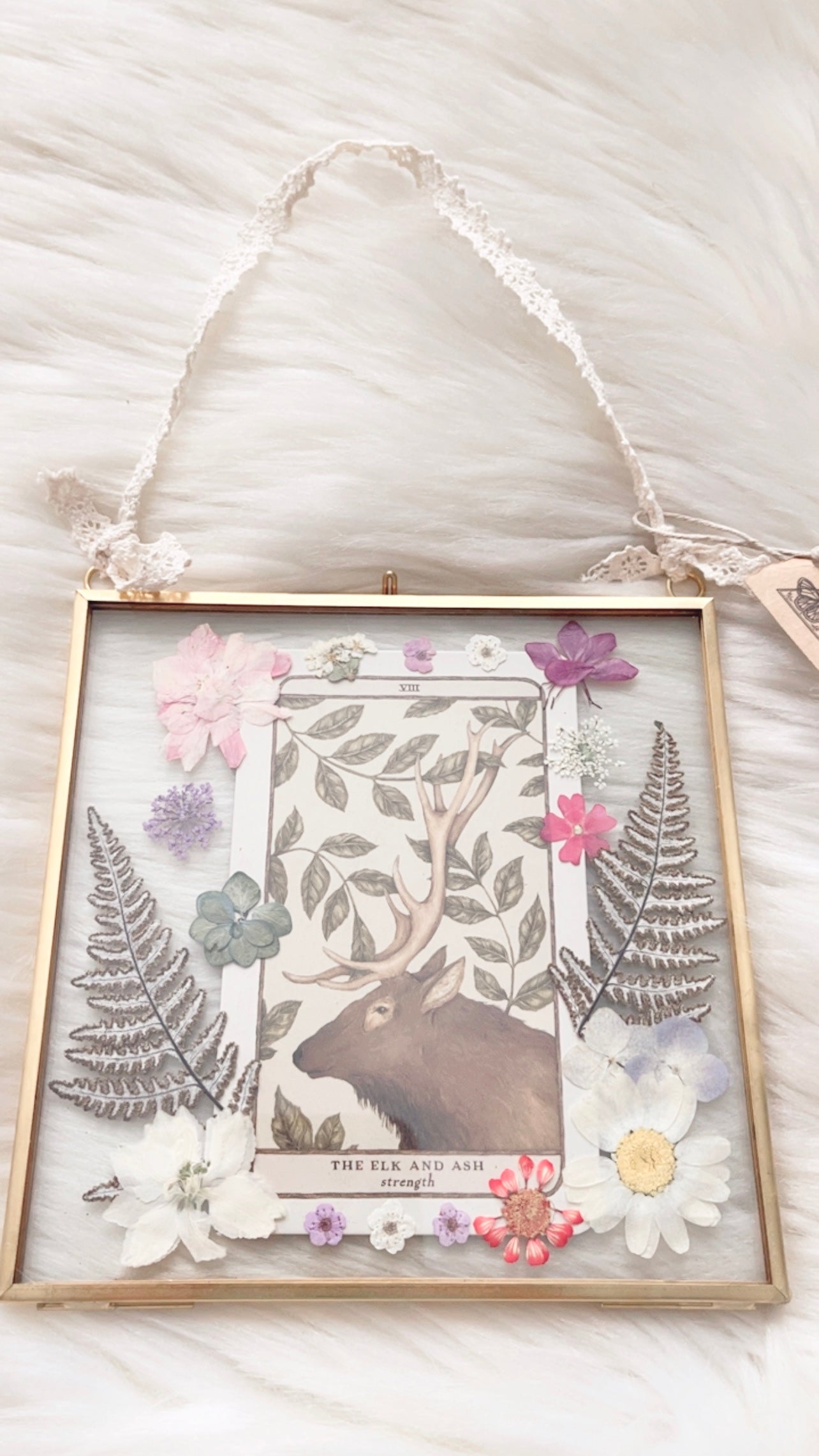 The Elk and Ash Oracle Floral Frame