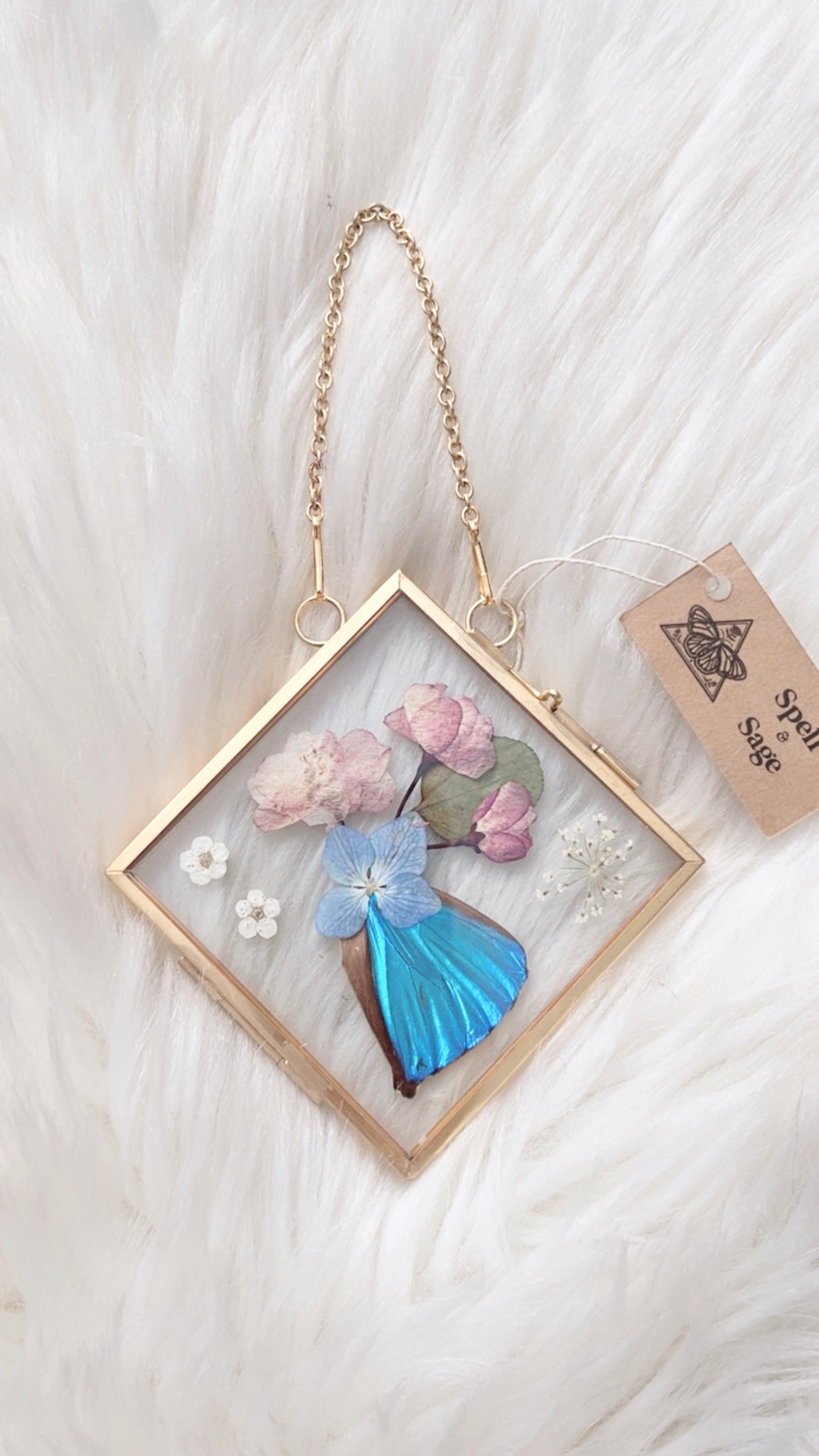 Eloise Butterfly Floral Frame <4x4in>