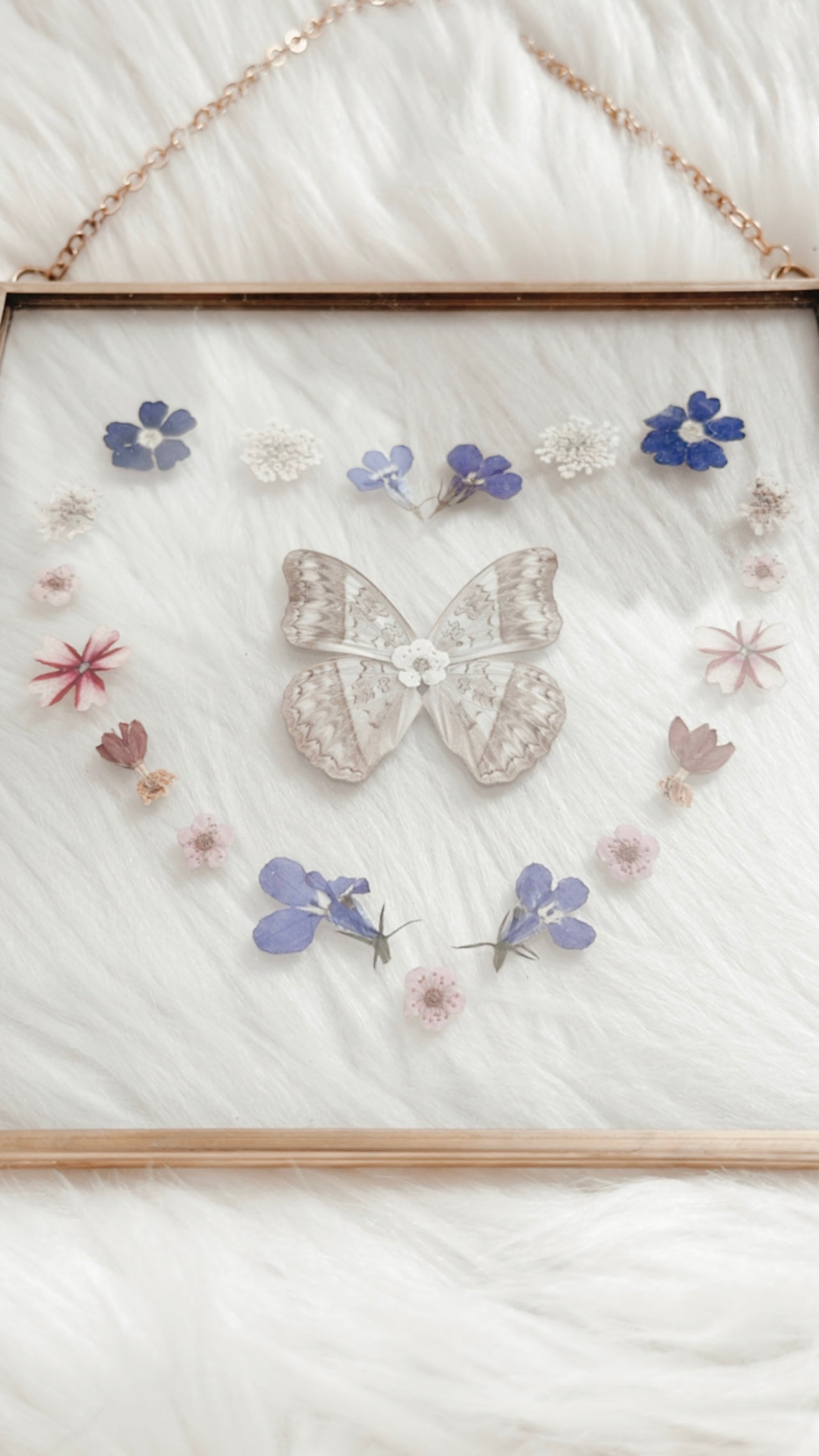 Emma Butterfly Floral Frame