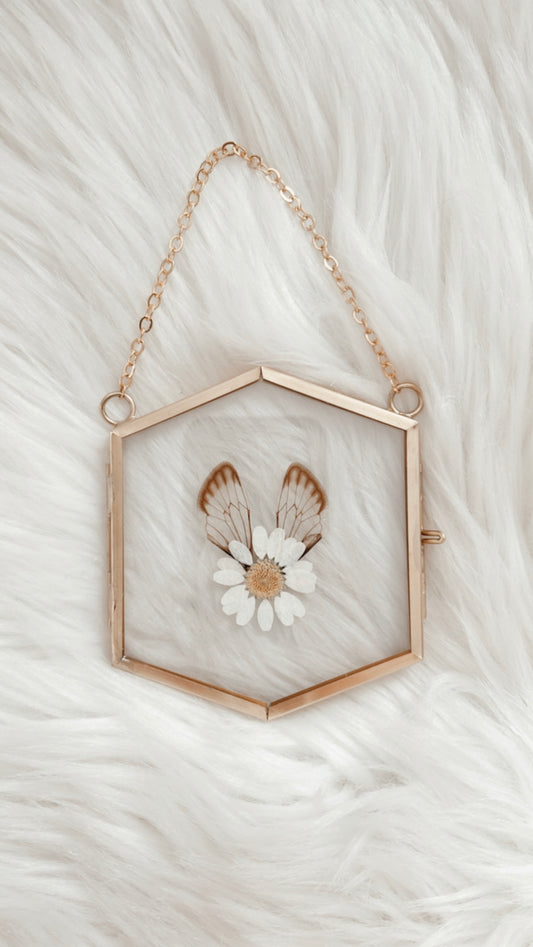 Evelyn Cicada Floral Frame