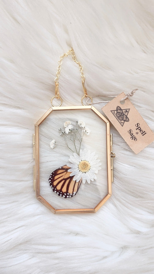 Everly Butterfly Floral Frame <2.5x3.5in>