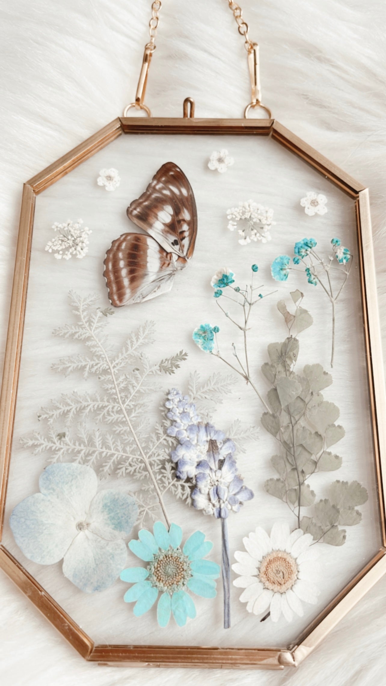 Faith Butterfly Floral Frame