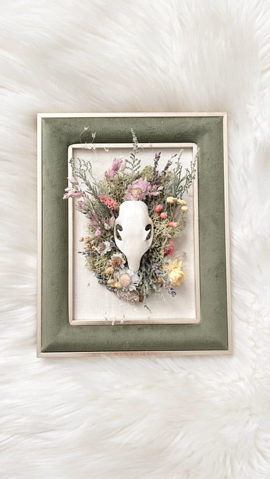 Florence Oddities Frame <Grey Squirrel Skull>