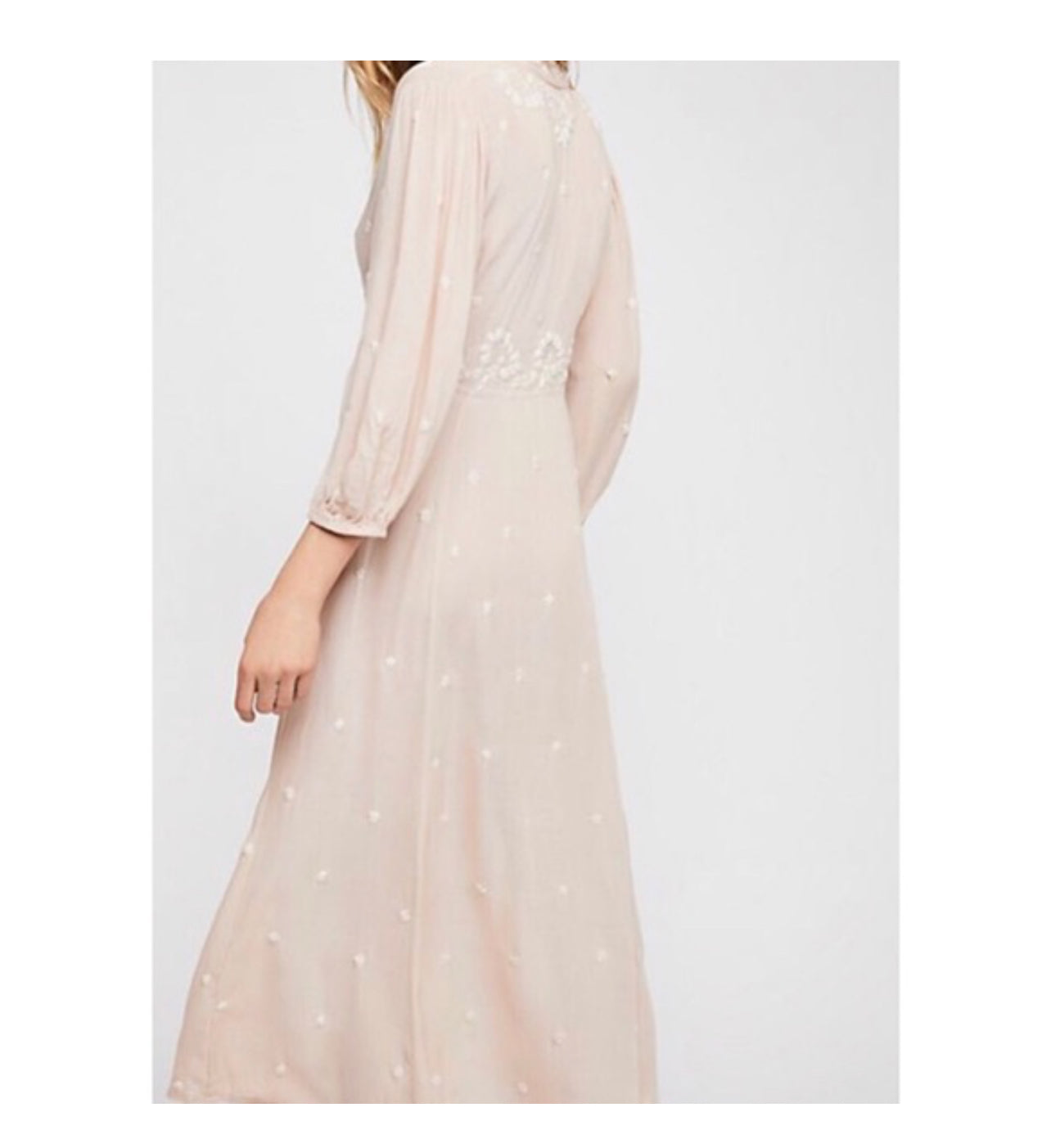 GC Free People Embroidered Fable Midi Dress (MEDIUM) spellandsage GC Free People Embroidered Fable Midi Dress (MEDIUM) spellandsage