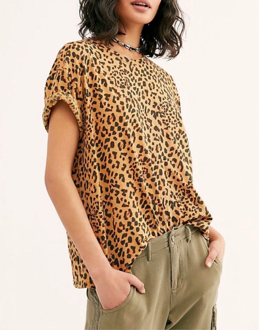 NWOT Free People Oversized Clarity Tee (SMALL)