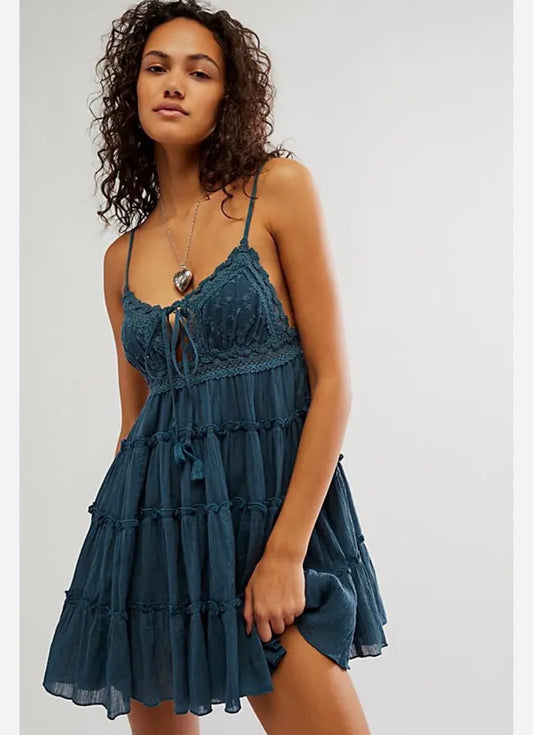 NWT Free People Sunsetter Mini Dress