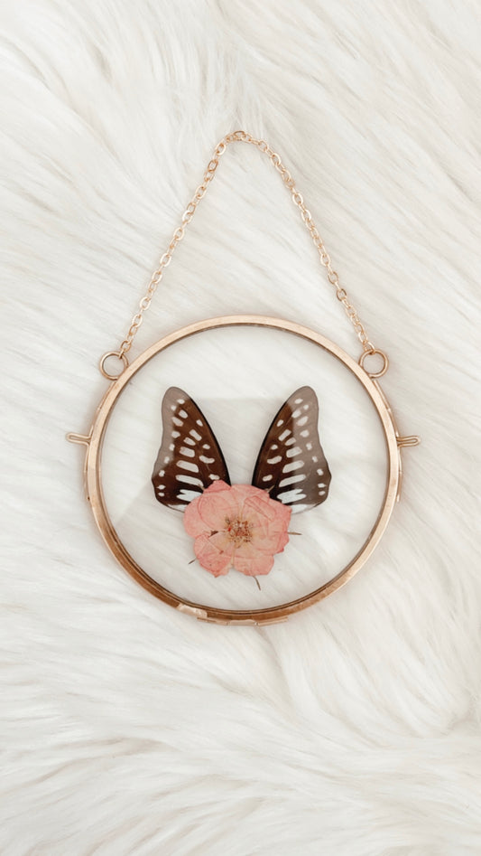 Greta Butterfly Floral Frame