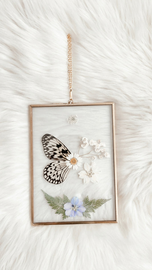 Hailey Butterfly Floral Frame
