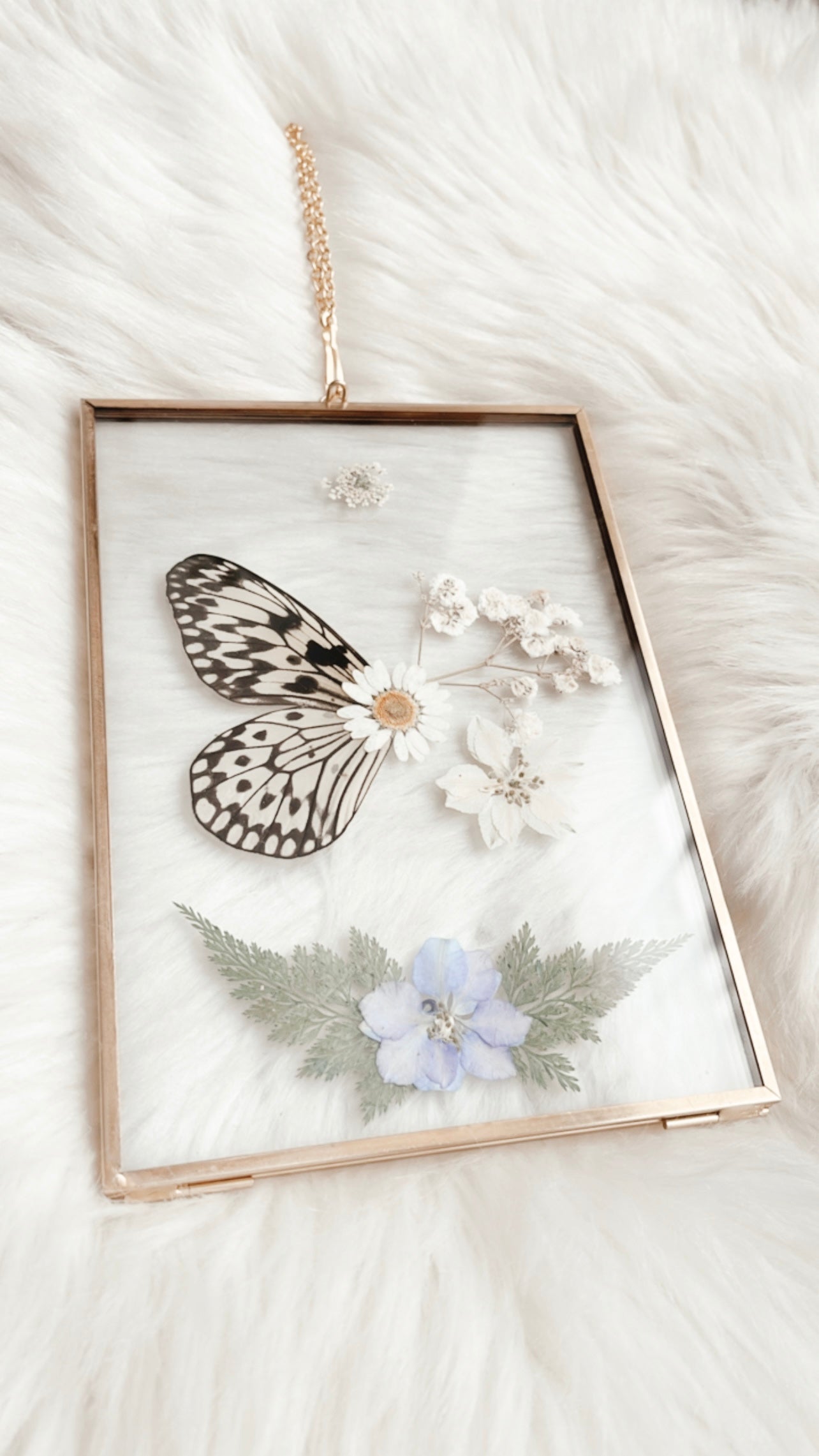 Hailey Butterfly Floral Frame