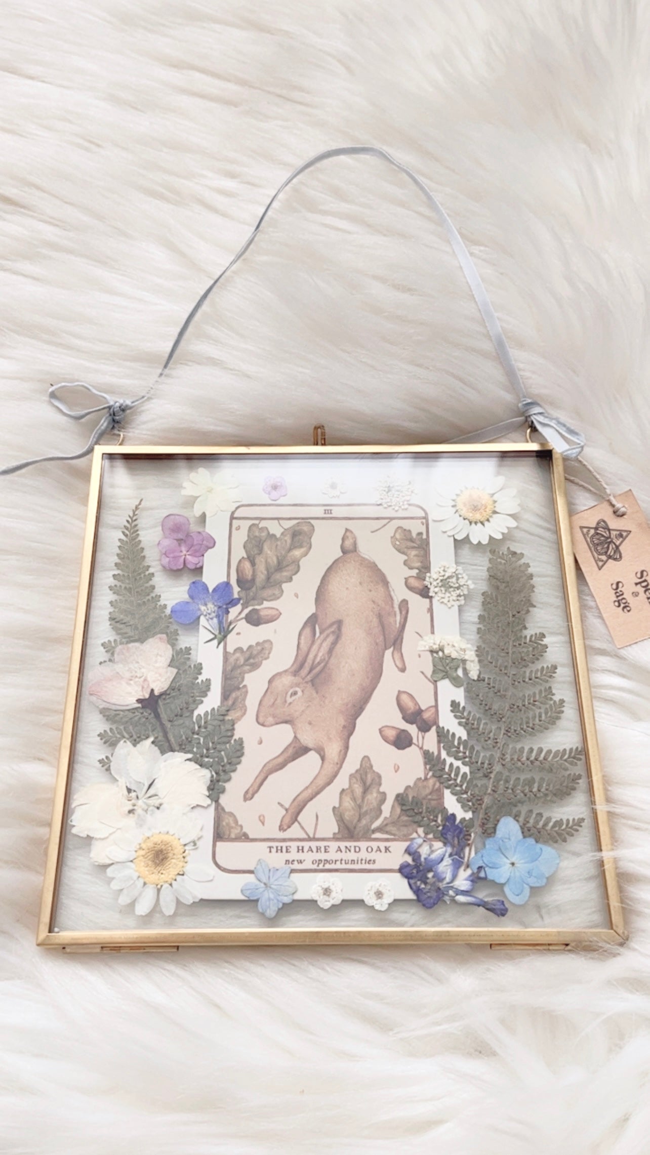 The Hare and Oak Oracle Floral Frame