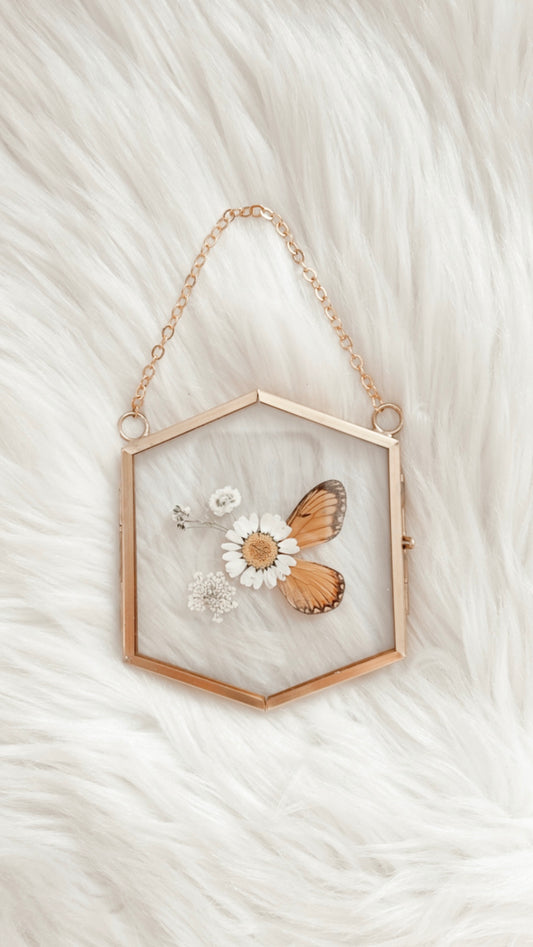 Harper Butterfly Floral Frame