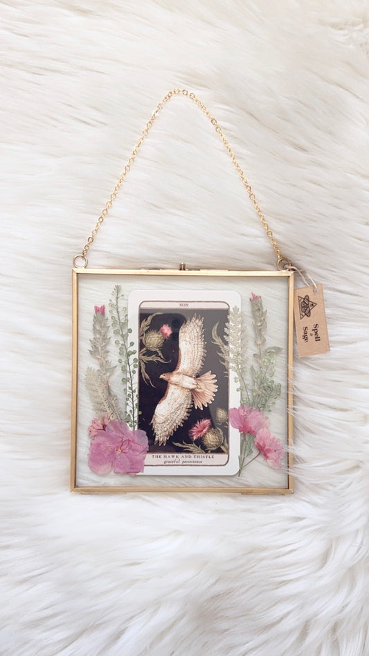 The Hawk and Thistle Oracle Floral Frame