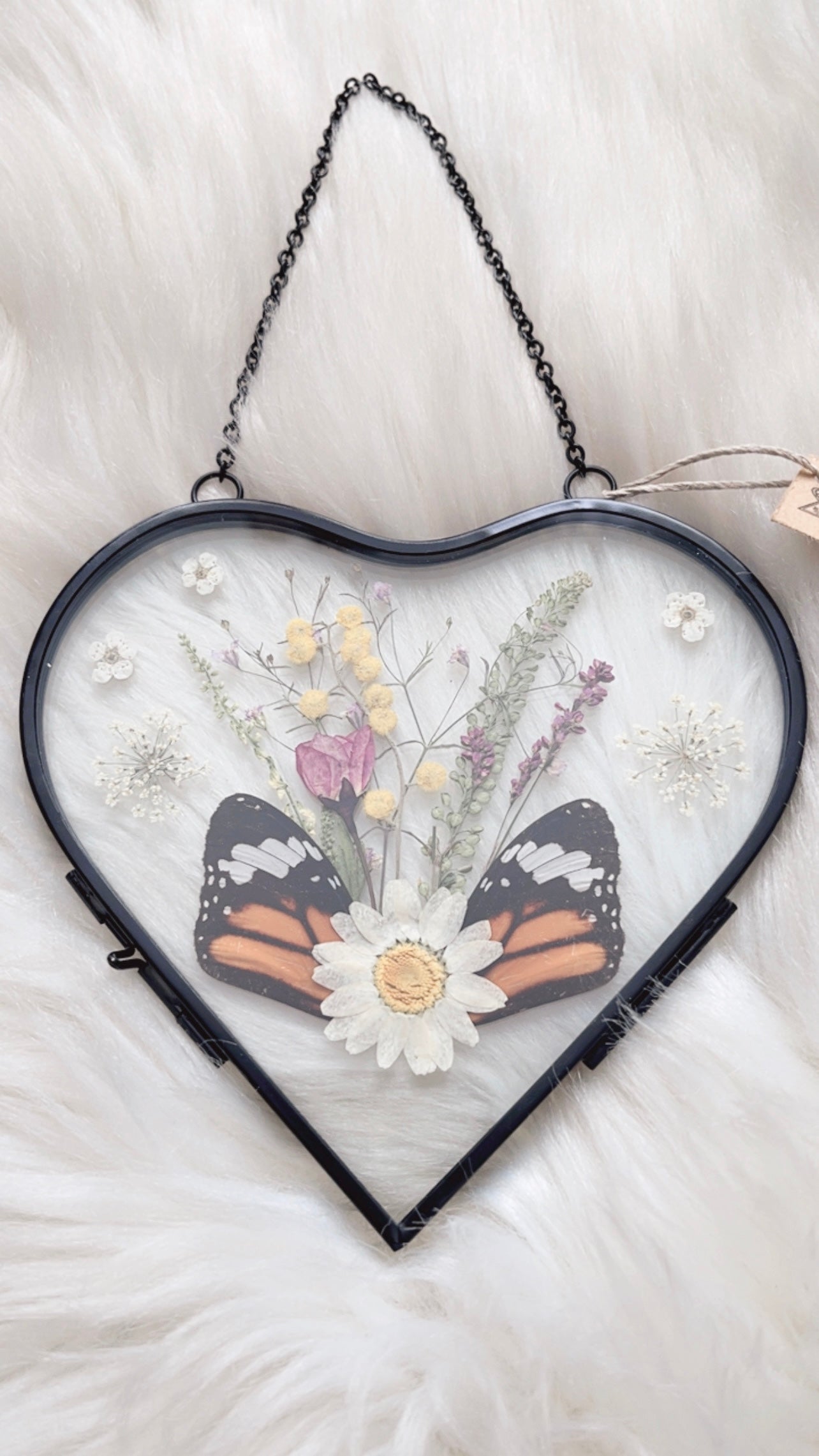 Hazel Butterfly Floral Frame <5.25x5in>