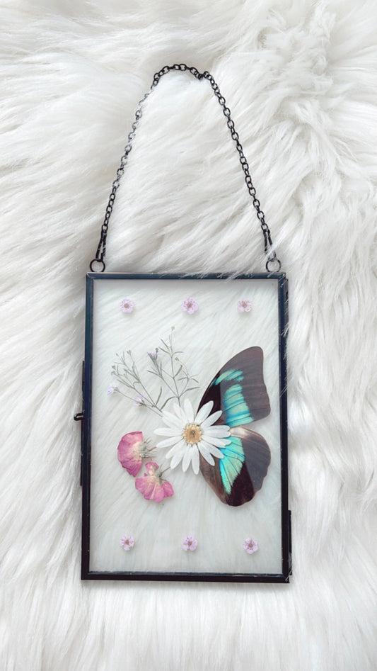Henrietta Butterfly Floral Frame