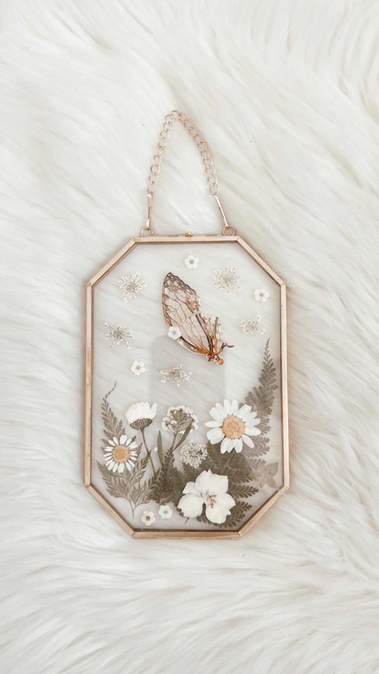Jeanne Butterfly Floral Frame