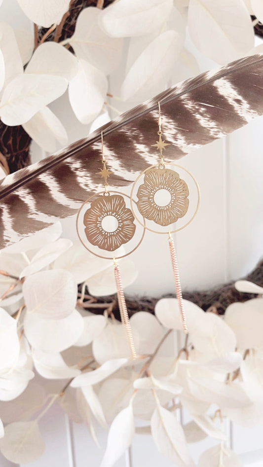 Julie Brass Earrings