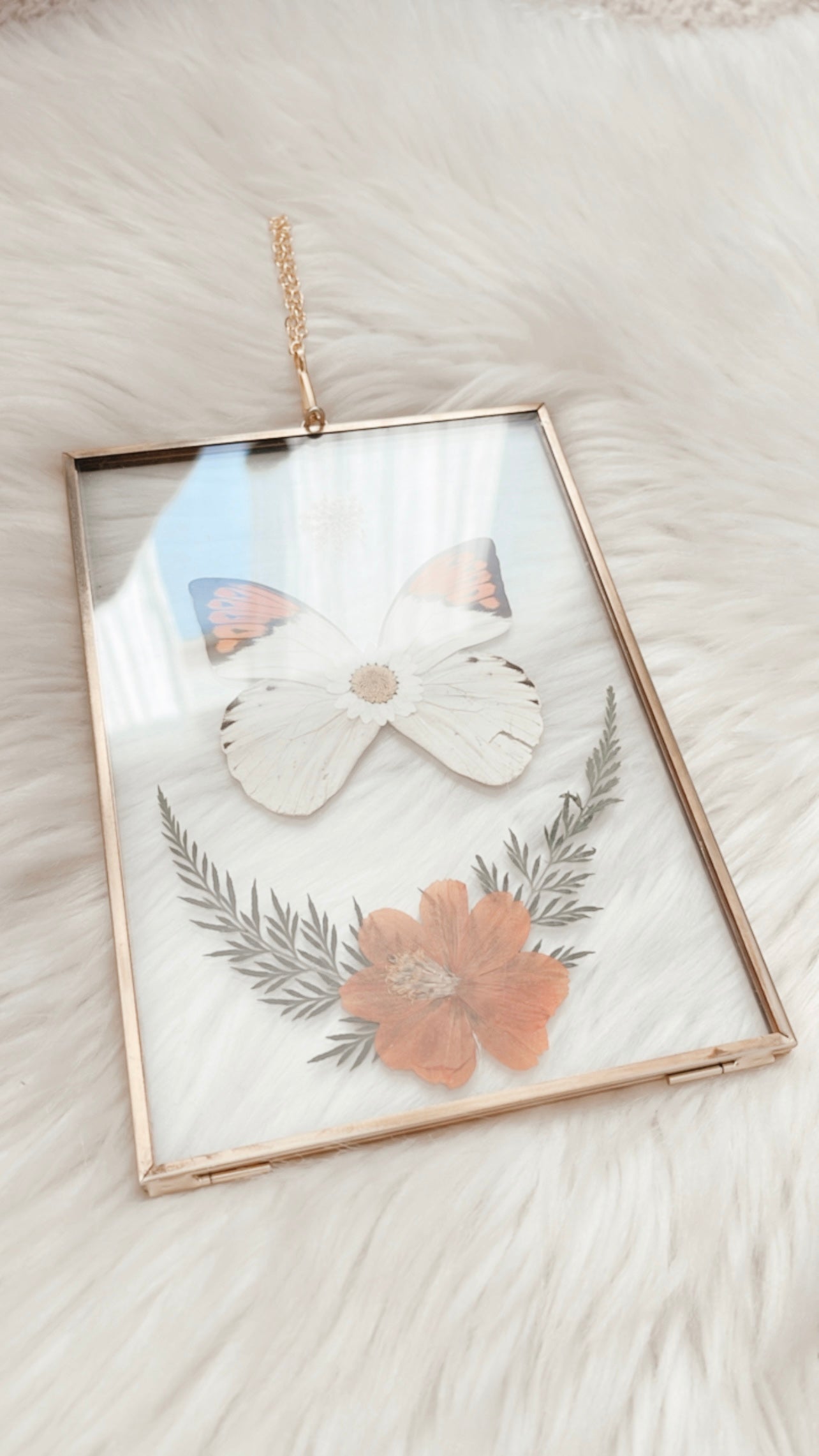 Loretta Butterfly Floral Frame