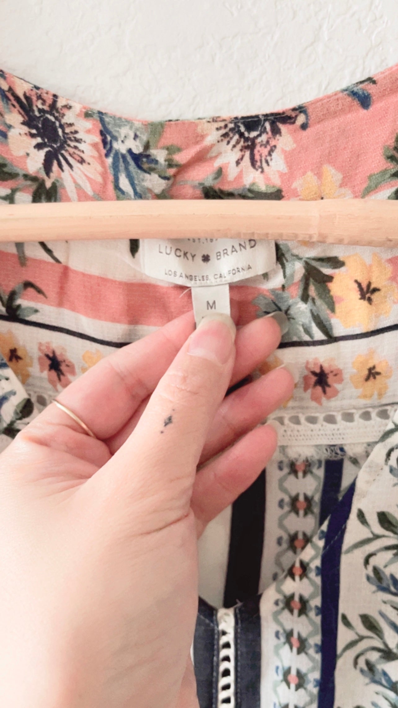 EUC Lucky Brand Printed Maya Top (MEDIUM)