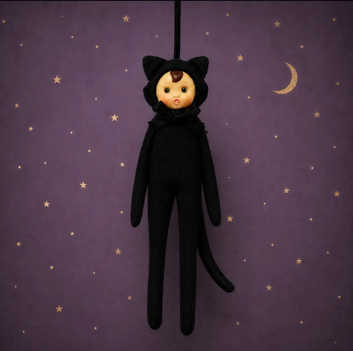 Lucky Luna Spooky Sidekick - Halloween Elf Ornament