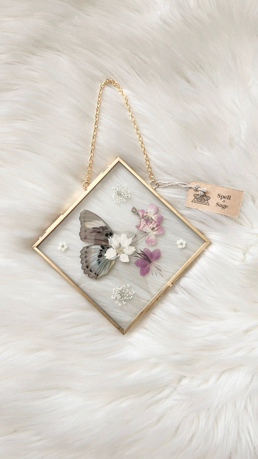 Mabel Butterfly Floral Frame <6.5x6.5in>