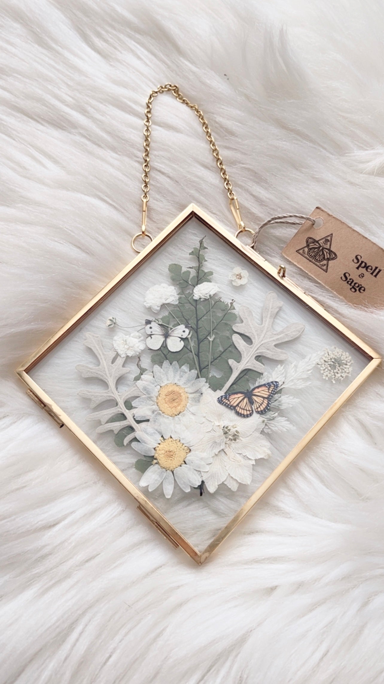 Maeve Paper Replica Floral Frame <5.5x5.5in>