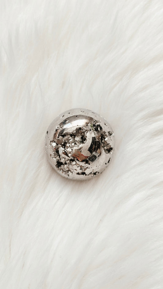 Natural Druzy Pyrite Sphere Ball