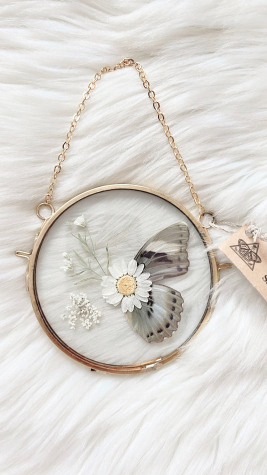 Rosie Butterfly Floral Frame <4in>