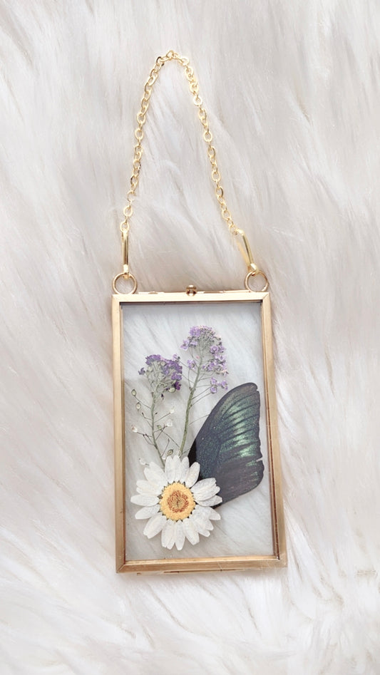 Ruby Butterfly Floral Frame <2.5x4in>