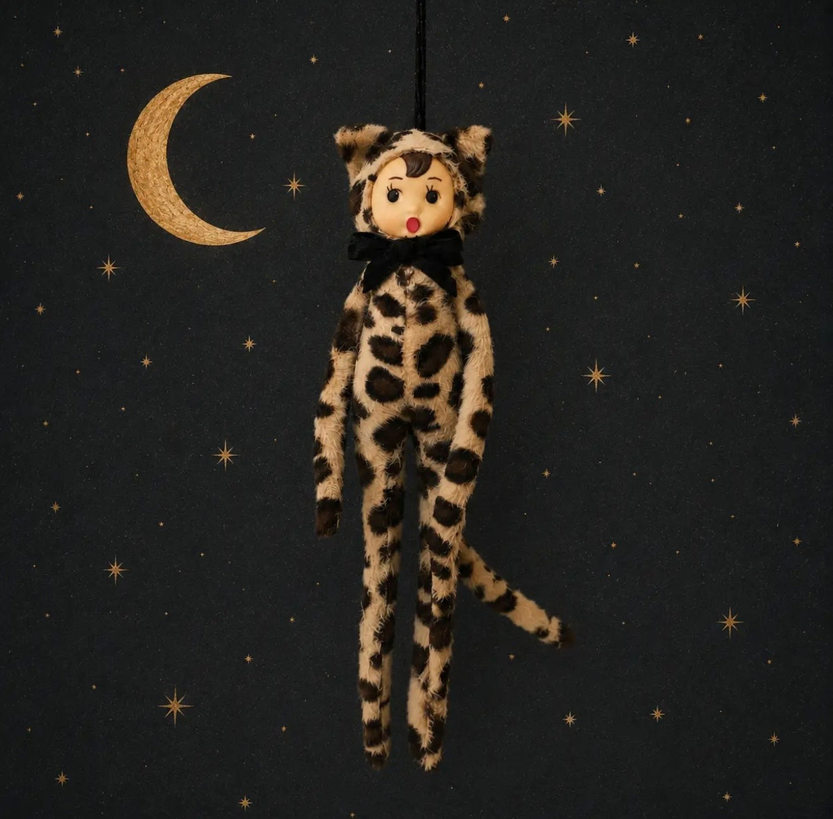 Sassy Sadie Spooky Sidekick - Halloween Elf Ornament