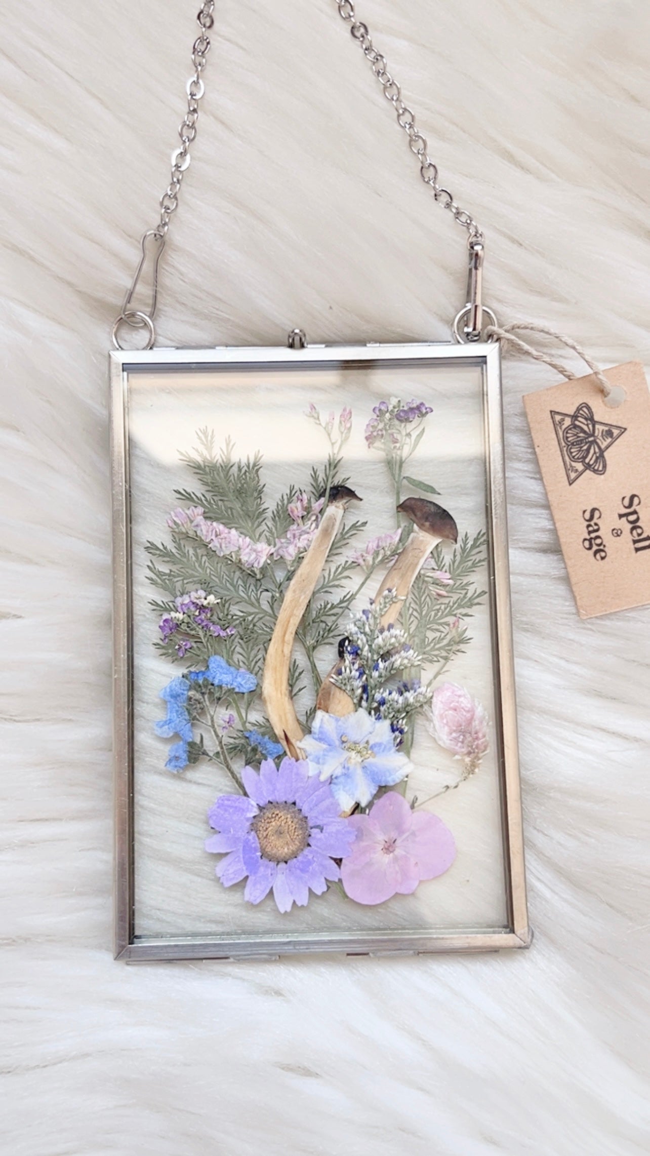 Sage Mushie Floral Frame <3x5in>