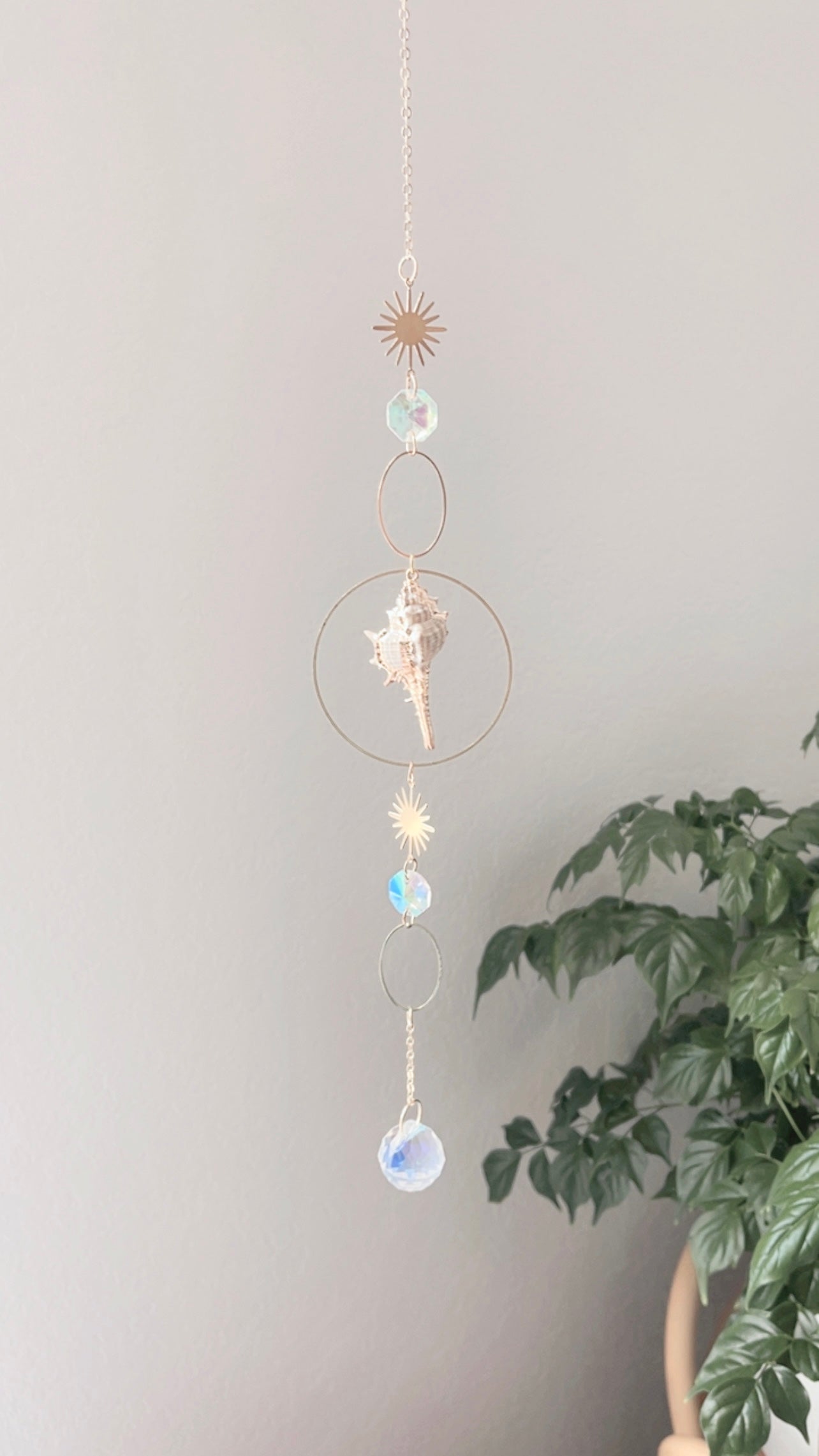 Sapphire Shell Suncatcher