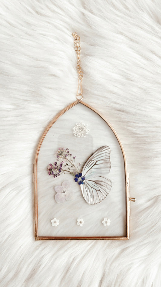 Sarah Butterfly Floral Frame