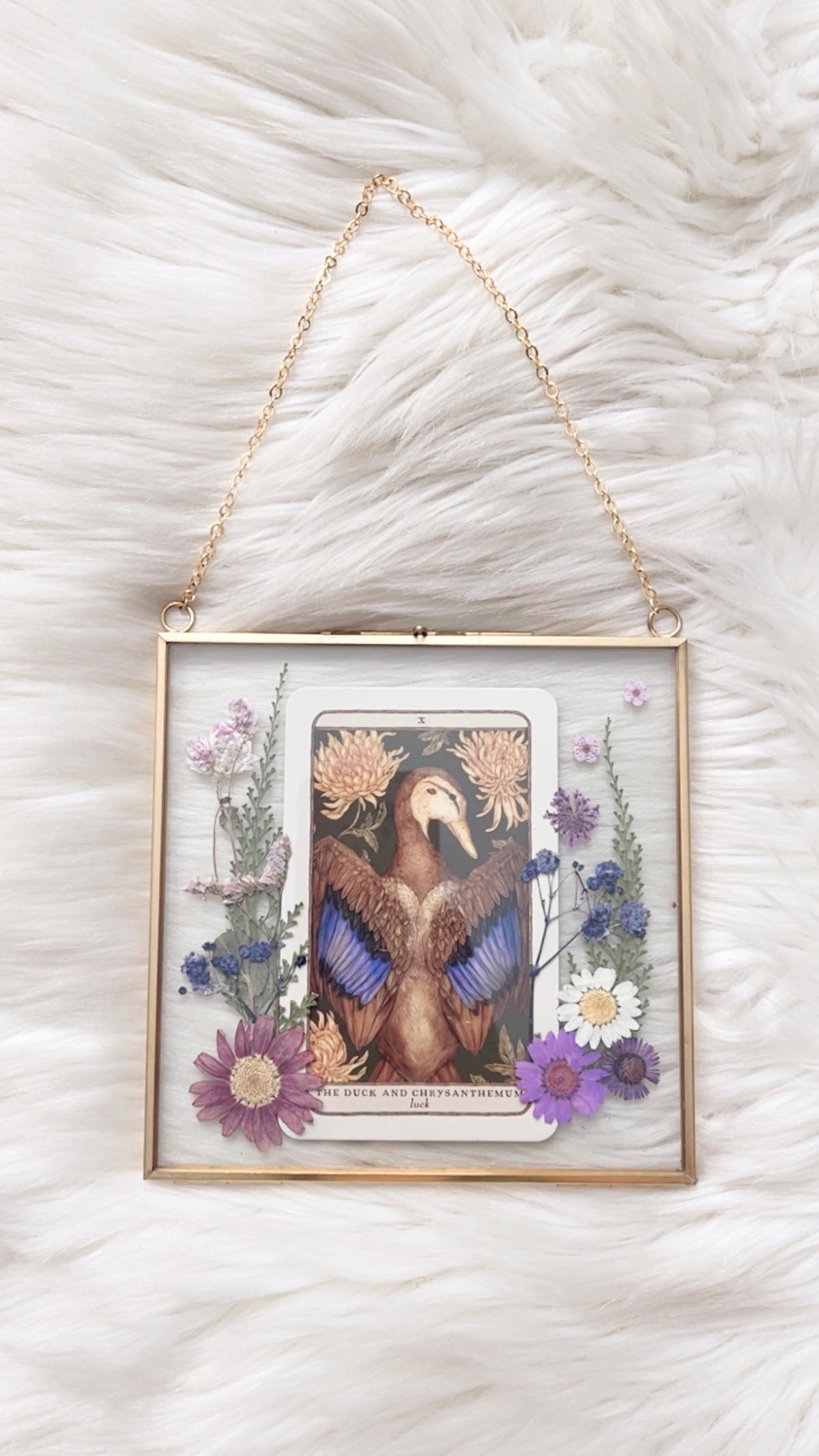The Duck and Chrysanthemum Oracle Floral Frame