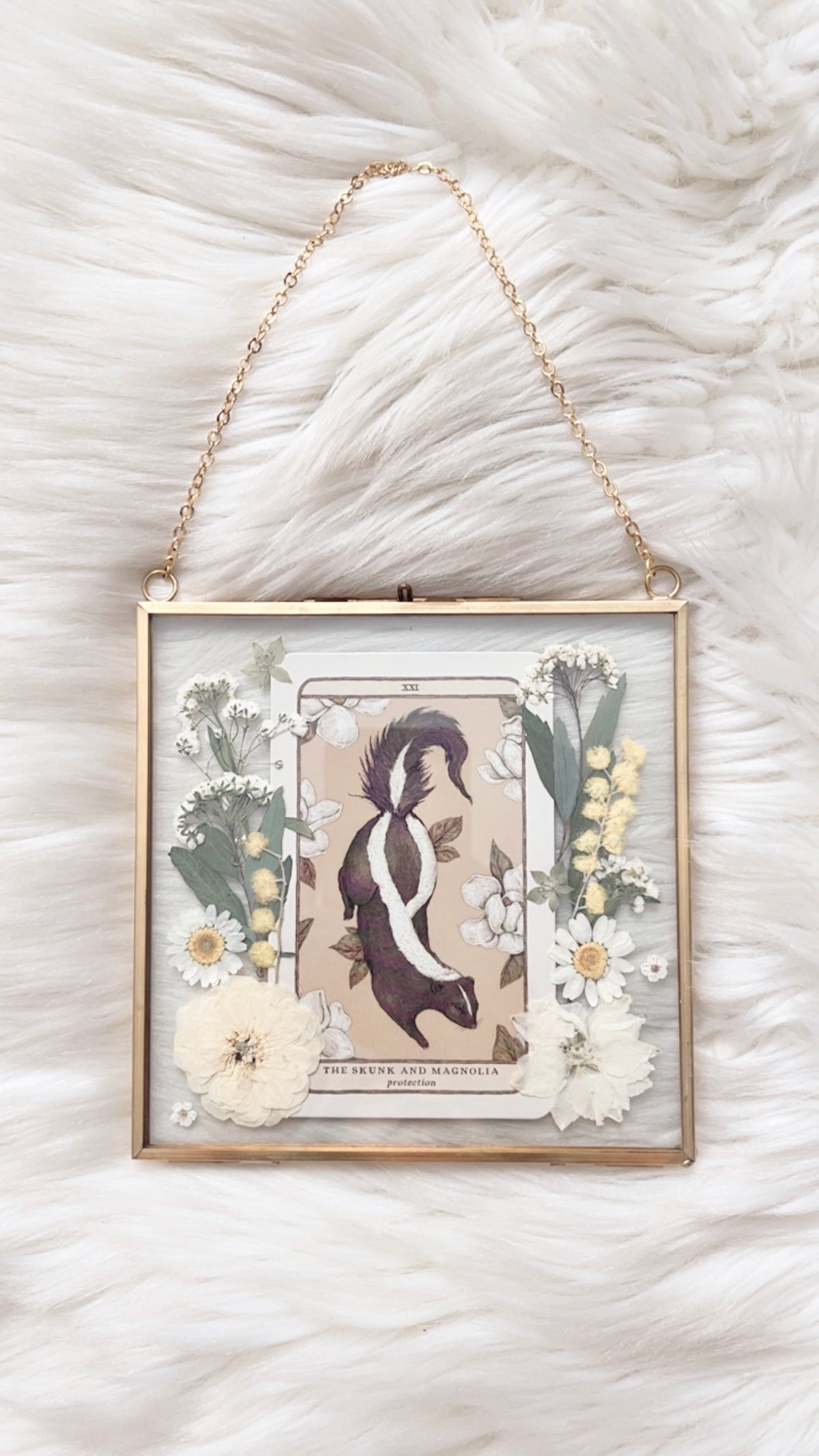 The Skunk and Magnolia Oracle Floral Frame