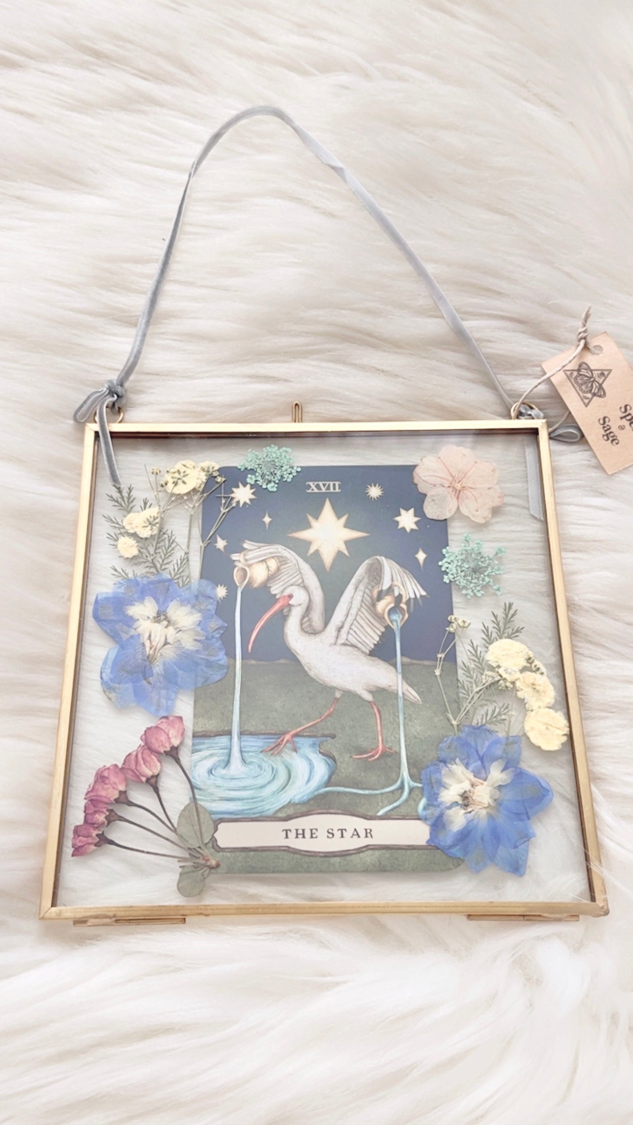The Star Tarot Floral Frame