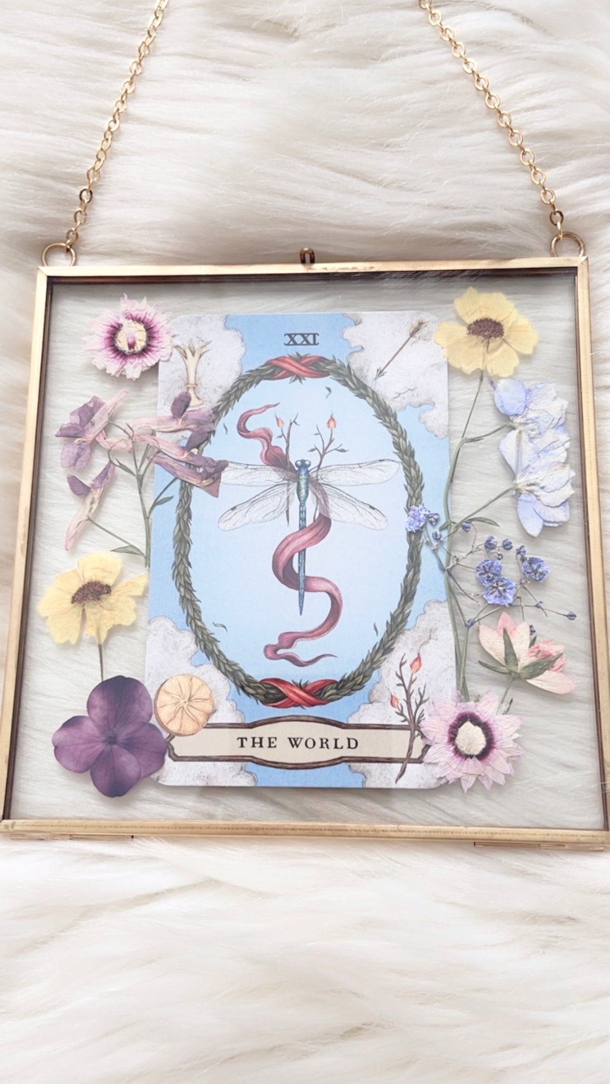 The World Tarot Floral Frame