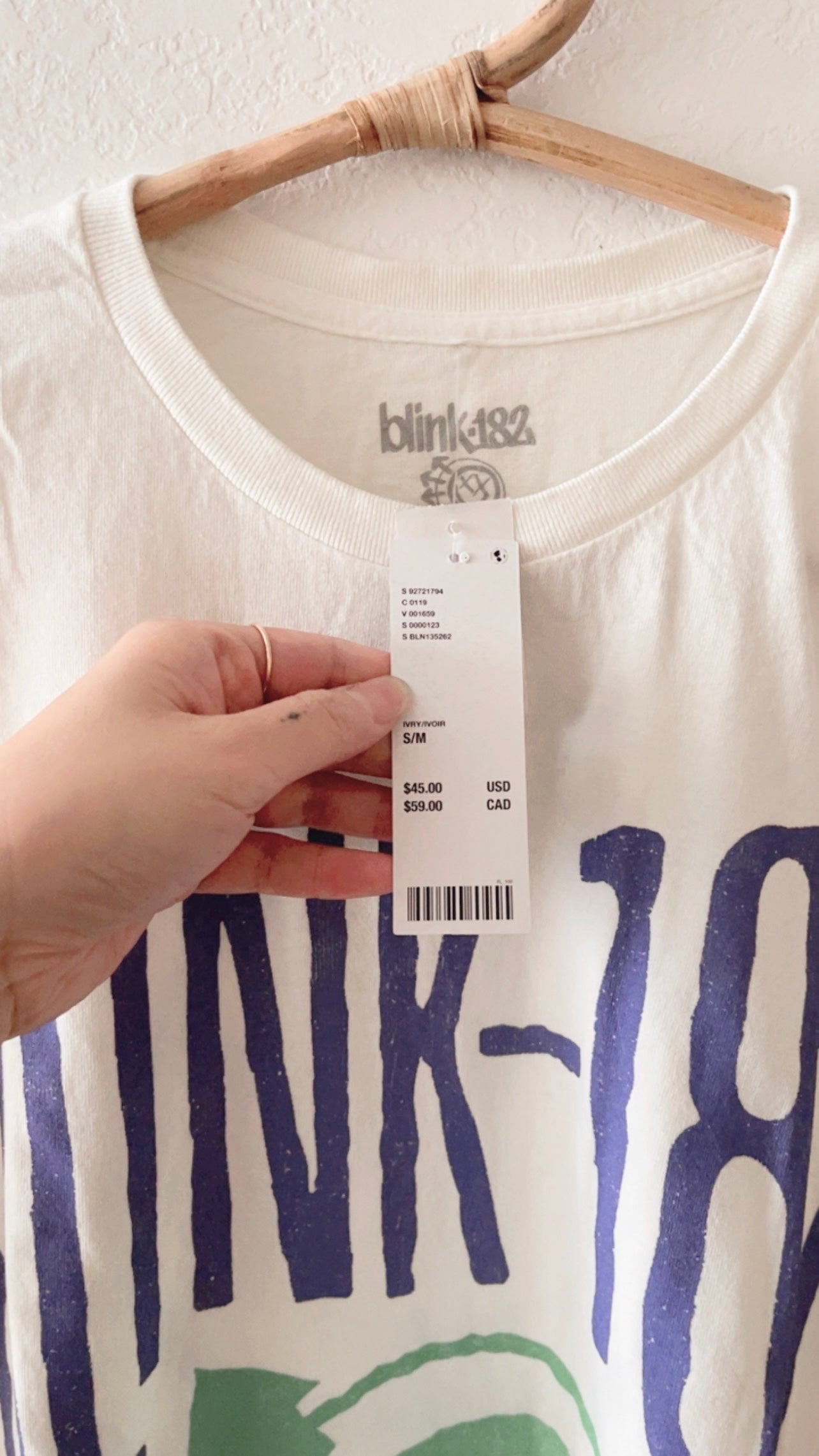 NWT Urban Outfitters Blink 182 Tee (S/M)