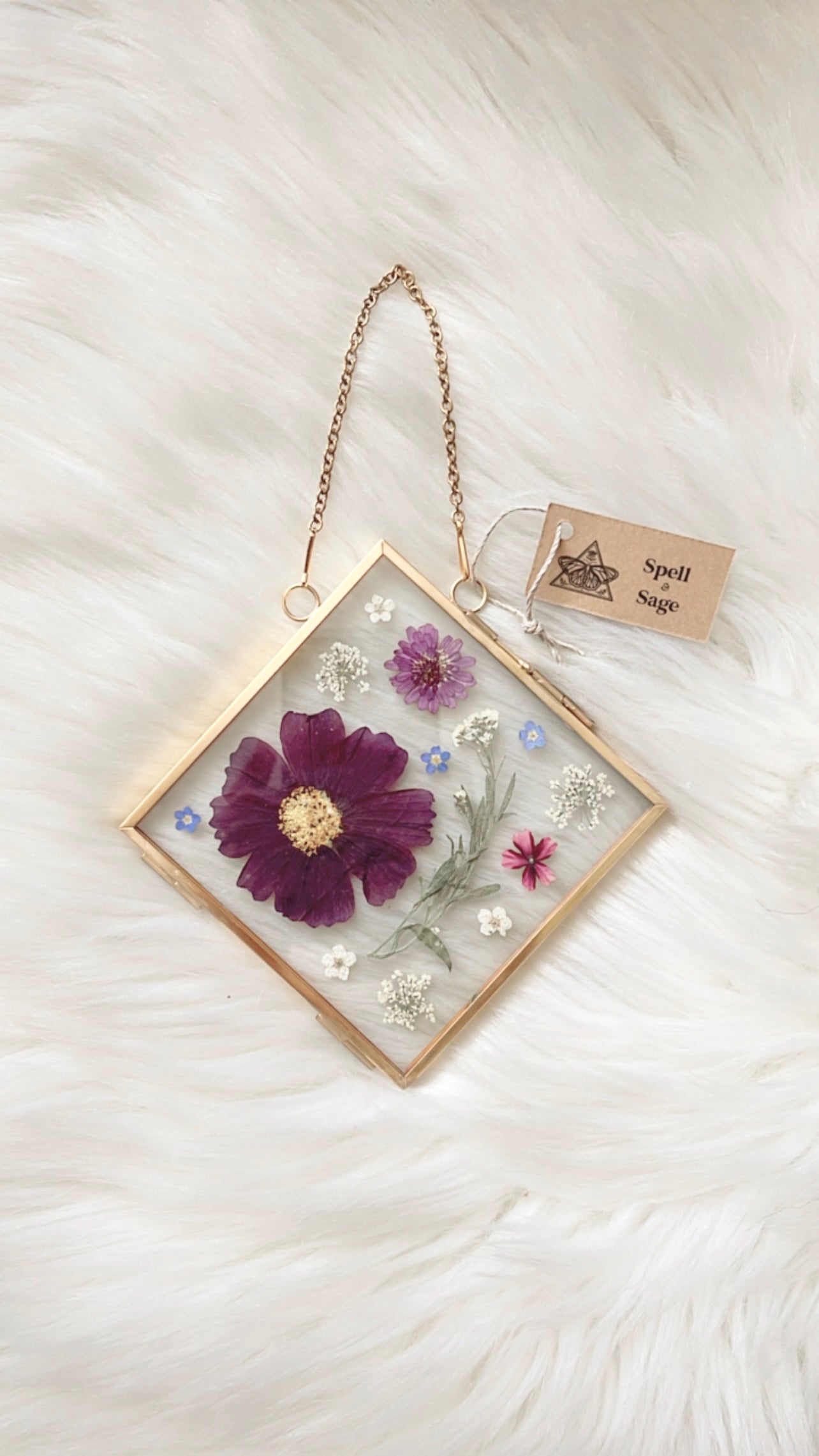 Violet Floral Frame <5.5x5.5in>
